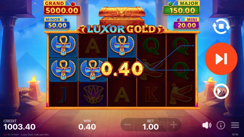 Luxor Gold Hold and Win
