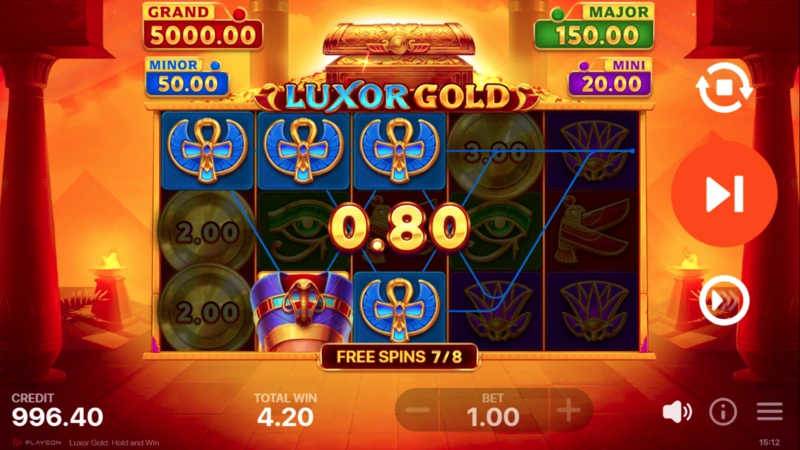 Luxor Gold Hold and Win